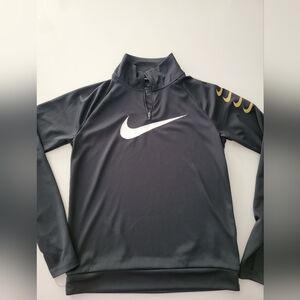Nike Black and Gold Pullover